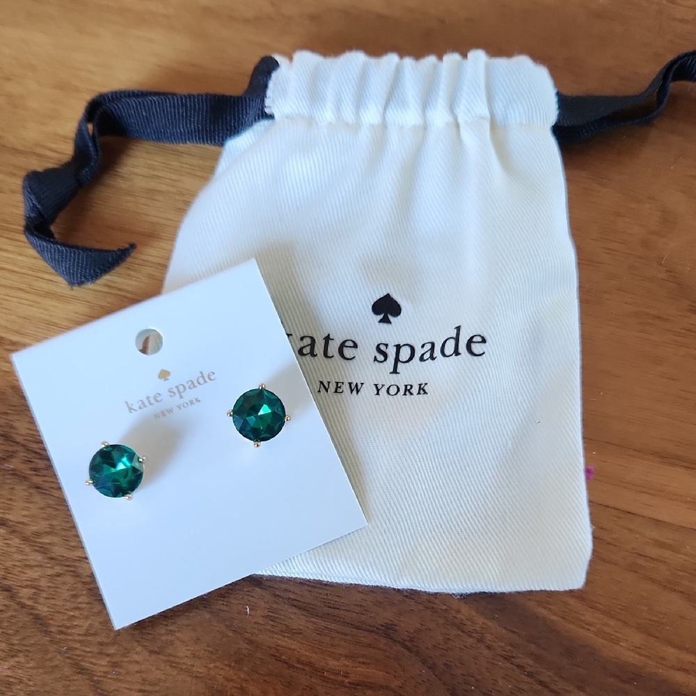 Kate Spade Emerald Green Stud Earrings